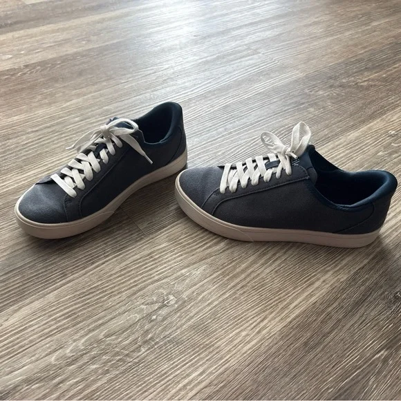 Kizik Unisex Irvine Blue Shoes Mens Size 5 Womens 6.5 Canvas Hands Free Sneakers - Picture 3 of 11